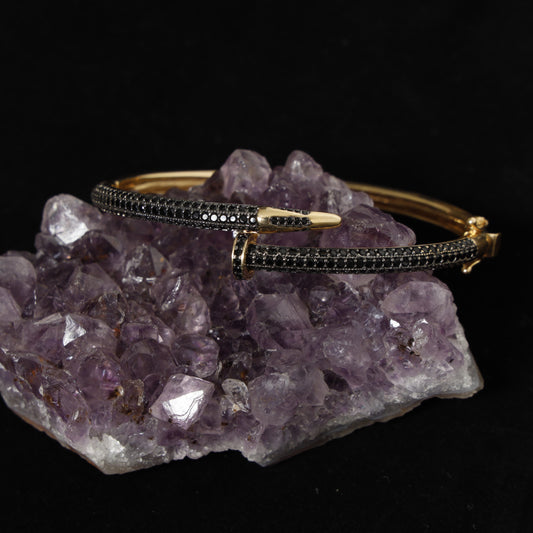 Pulsera de Oro 18k estilo Cartier Juste Un Clou con piedras preciosas